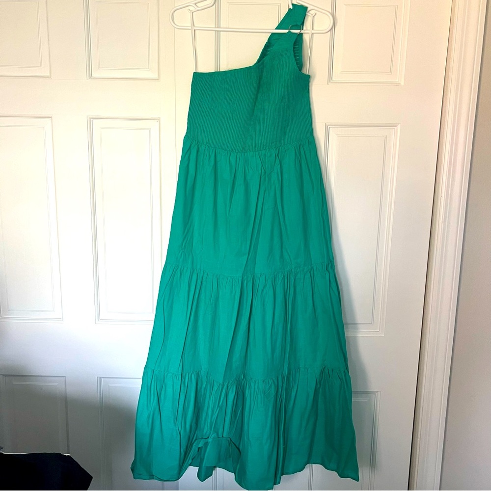 SHEIN O-Ring Ruffle Hem One Shoulder Dress/Large/NWOT/Smoke Free